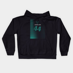 Lewis Hamilton 44 - Retro Design Kids Hoodie